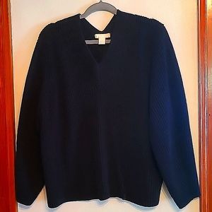 H & M Sweater Navy Size Large